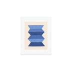 Geometric Vase - Blue Navy  Art Print Gallery Image 1