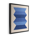 Geometric Vase - Blue Navy  Framed Canvas Print Gallery Image 2