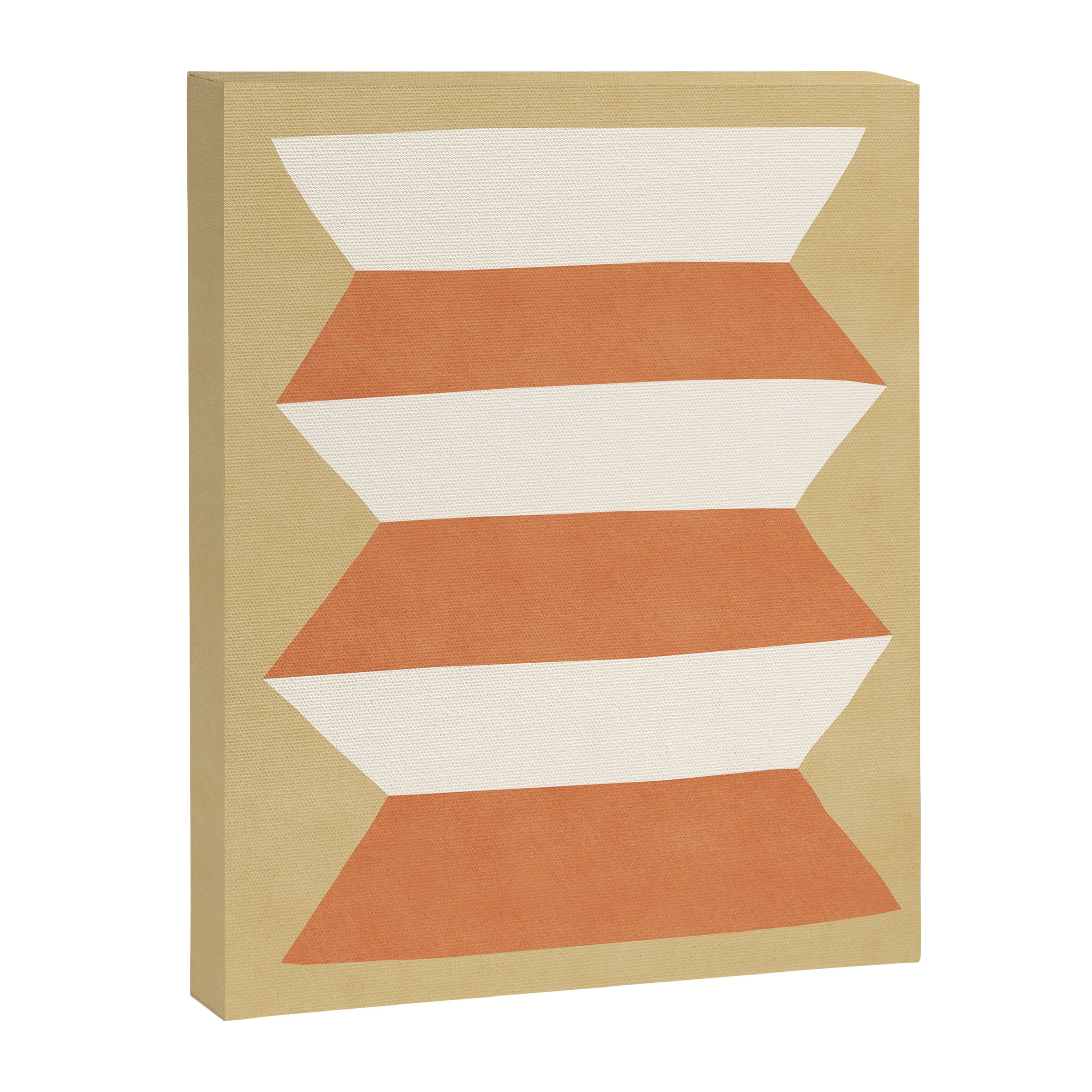 Geometric Vase - Orange Gold  Canvas Print Gallery Image 6