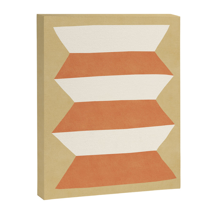 Geometric Vase - Orange Gold  Canvas Print Gallery Image 1