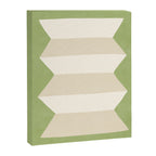 Geometric Vase - White Ivory on Green  Canvas Print Gallery Image 6