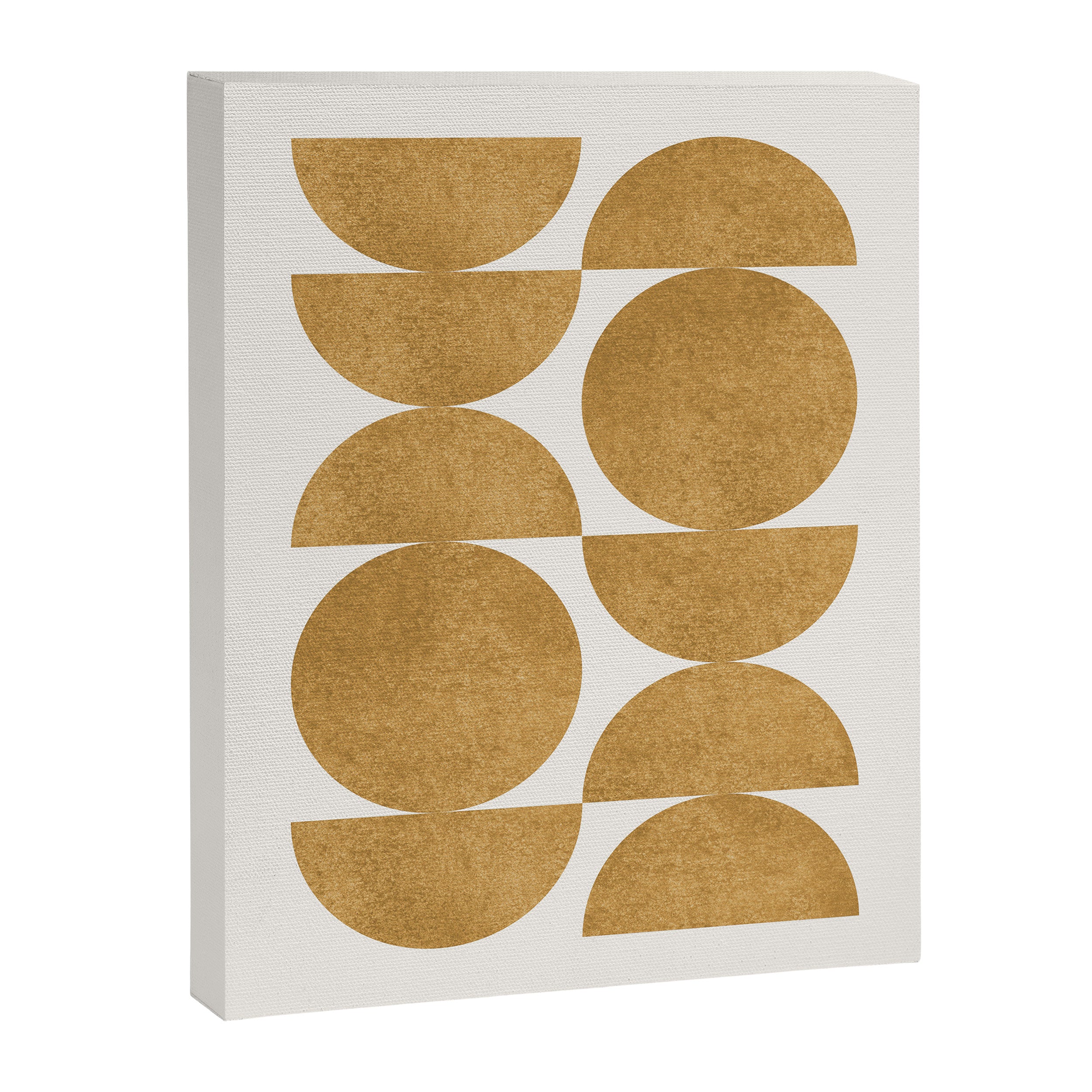 Gold Retro Scandinavian - Mid Century Modern Canvas Print Gallery Image 6