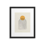 Gold Sun rainbow mountain Framed Art Print Gallery Image 5