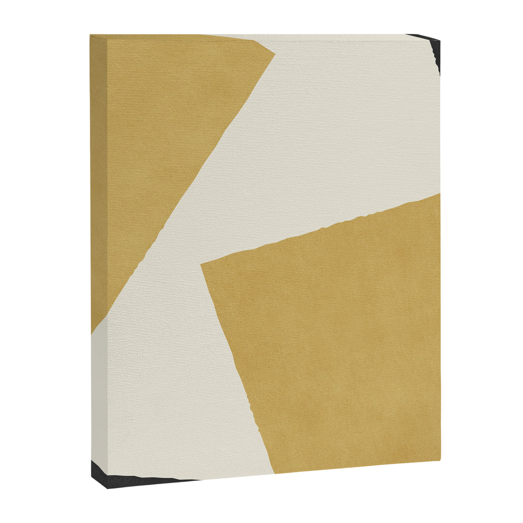 Graphic Edge Shape - Gold Yellow Canvas Print Gallery Image 8