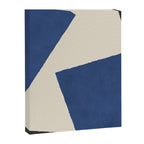Graphic Edge Shapes - Bleu Navy Canvas Print Gallery Image 6