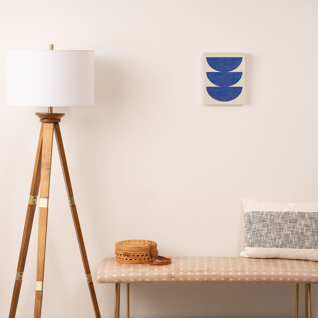 Half Circle 3 - Blue Canvas Print Gallery Image 2
