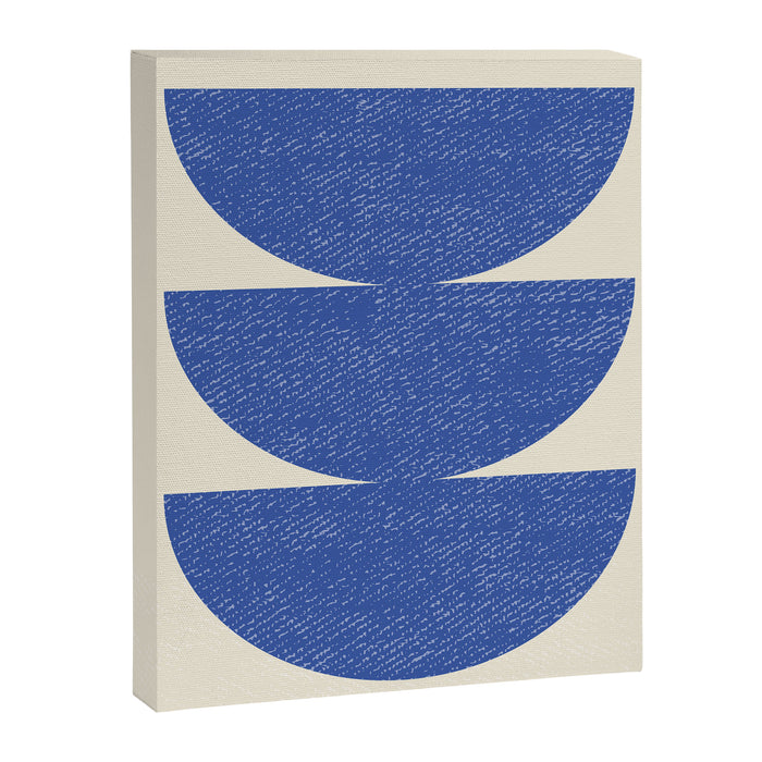 Half Circle 3 - Blue Canvas Print Gallery Image 1