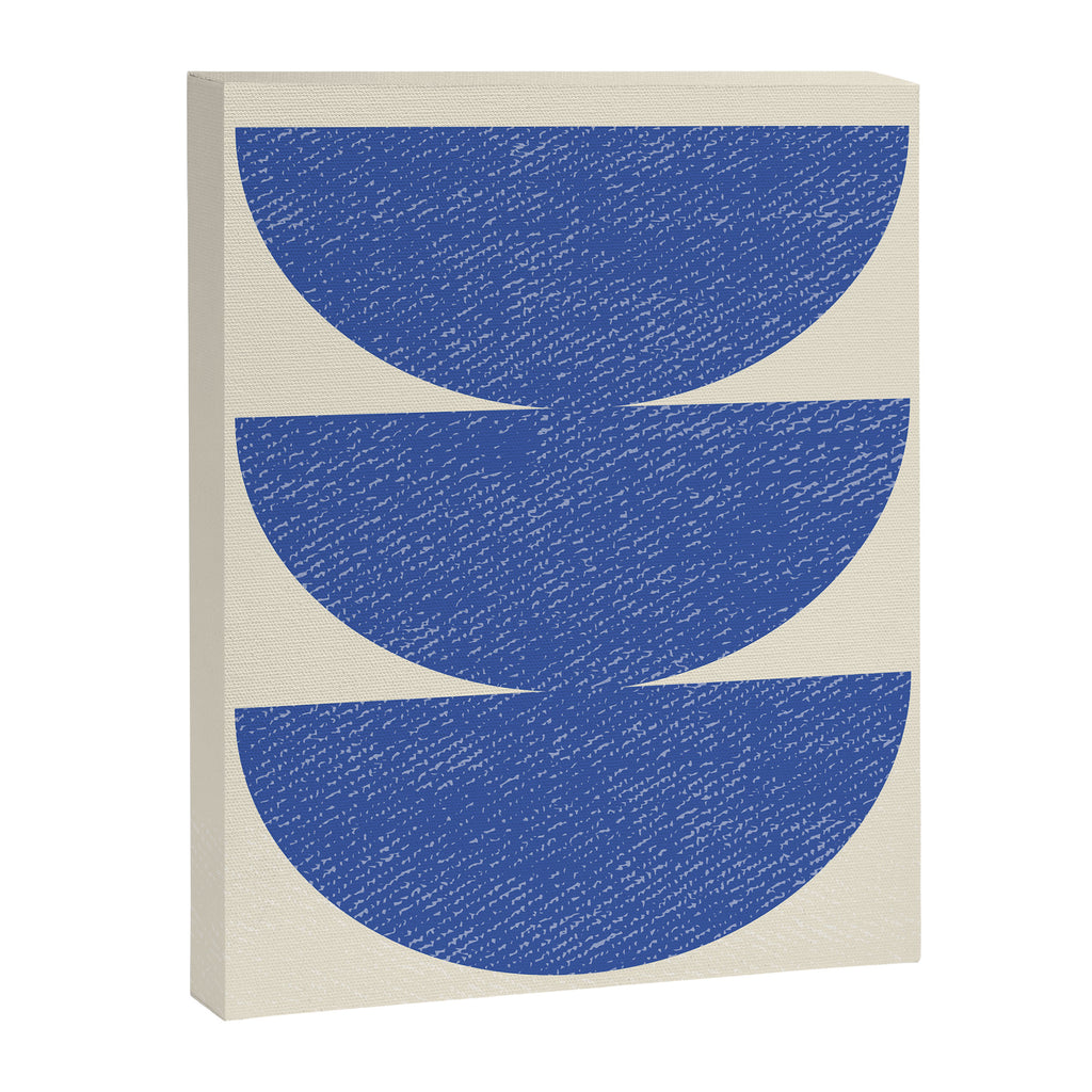 Half Circle 3 - Blue Canvas Print Gallery Image 6