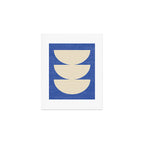 Half Circle 3 - Blue Texture Art Print Gallery Image 1