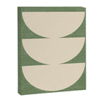 Half Circle 3 - Green Texture Canvas Print Gallery Image 6
