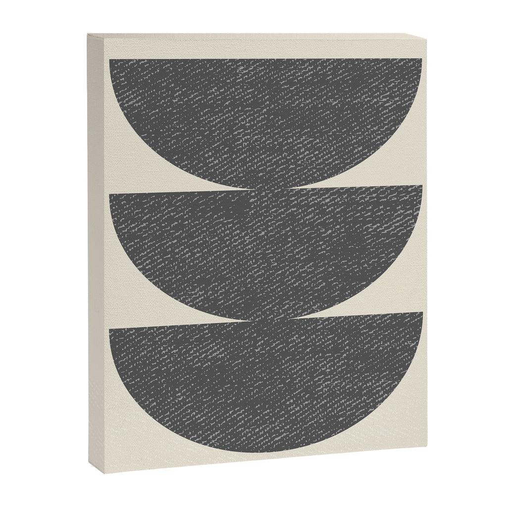 Half Circle 3 - Grey Canvas Print Gallery Image 6