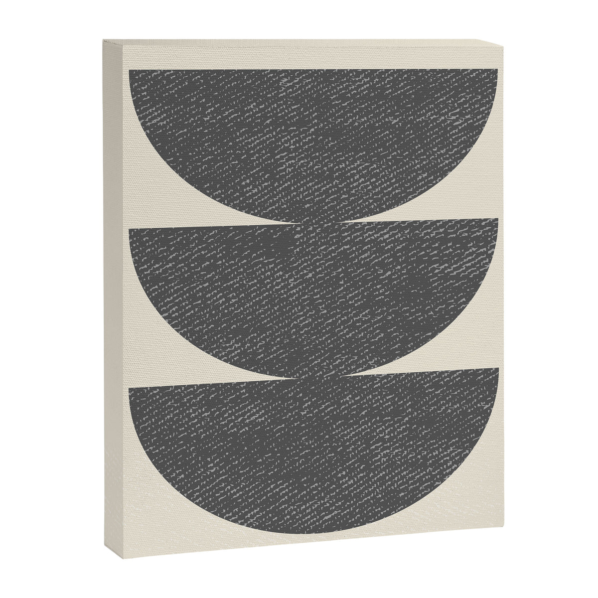 Half Circle 3 - Grey Canvas Print Gallery Image 6