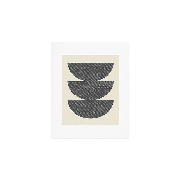 Half Circle 3 - Grey Art Print Gallery Image 1