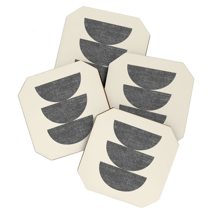 Half Circle 3 - Grey Coaster Gallery Image 1