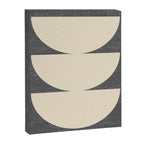 Half Circle 3 - Grey Texture Canvas Print Gallery Image 6