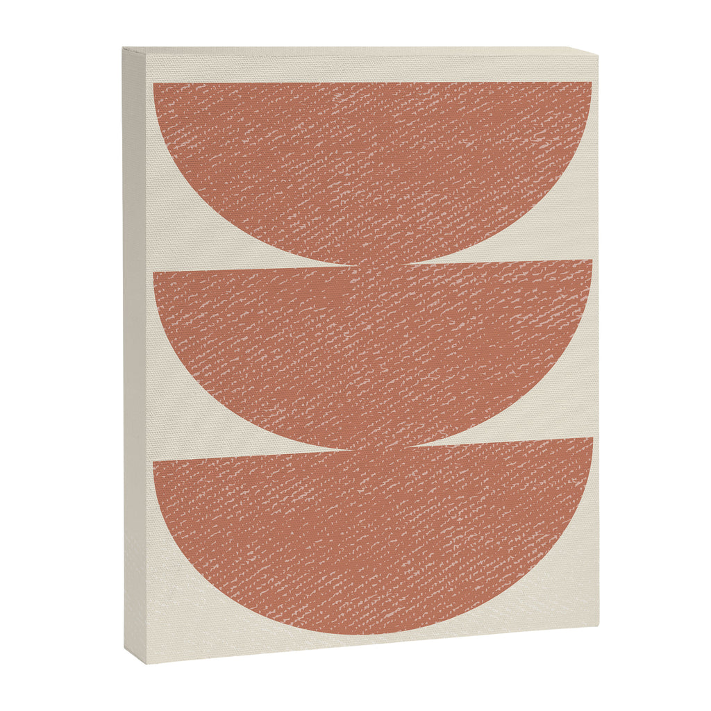 Half Circle 3 - Orange Terra Canvas Print Gallery Image 6
