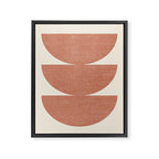 Half Circle 3 - Orange Terra Framed Canvas Print Gallery Image 6