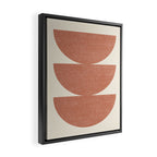 Half Circle 3 - Orange Terra Framed Canvas Print Gallery Image 2