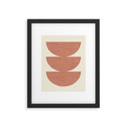 Half Circle 3 - Orange Terra Framed Art Print Gallery Image 4