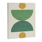 Half-circle Balance - Green Gold Canvas Print Gallery Image 8