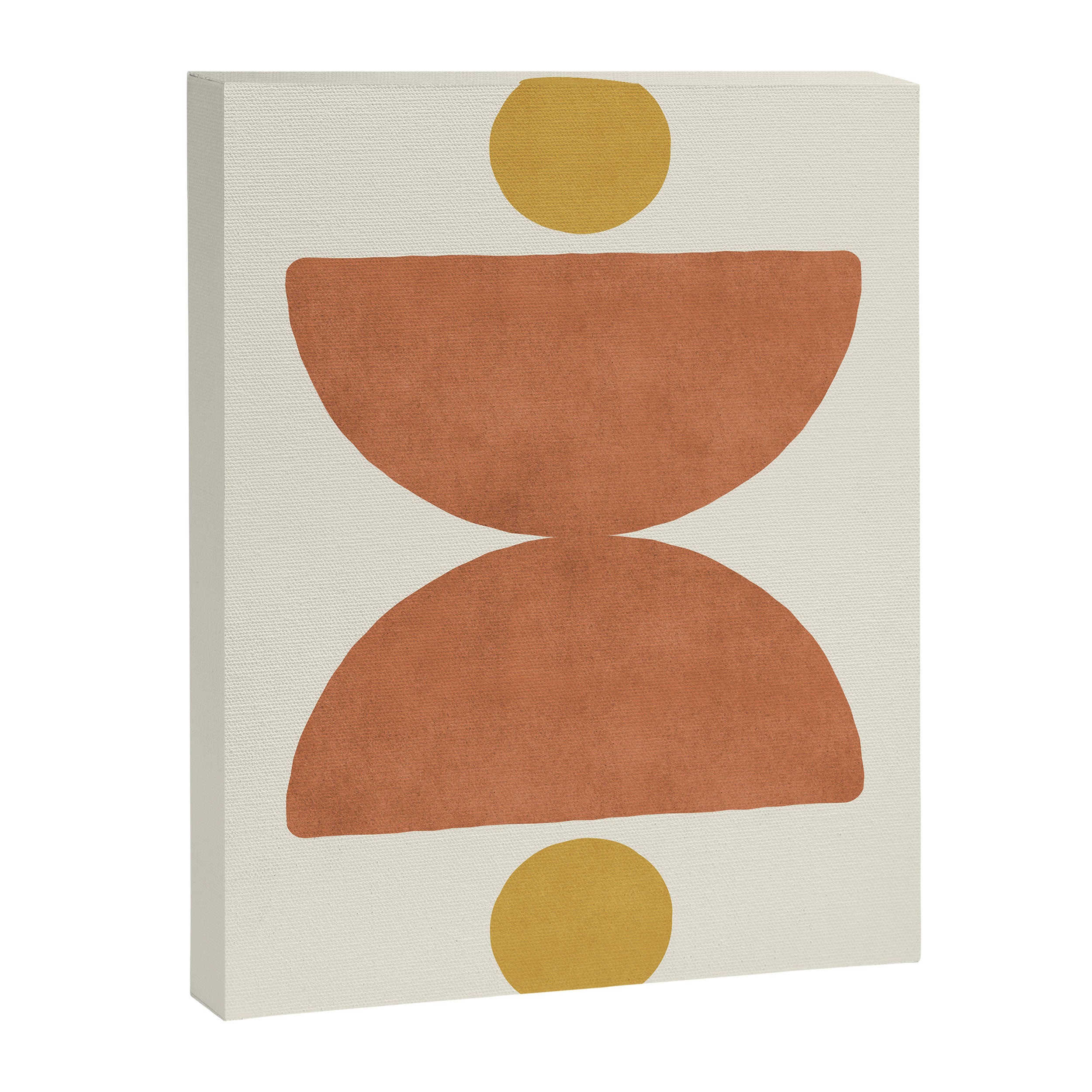 Half-circle Balance - Orange Canvas Print Gallery Image 6