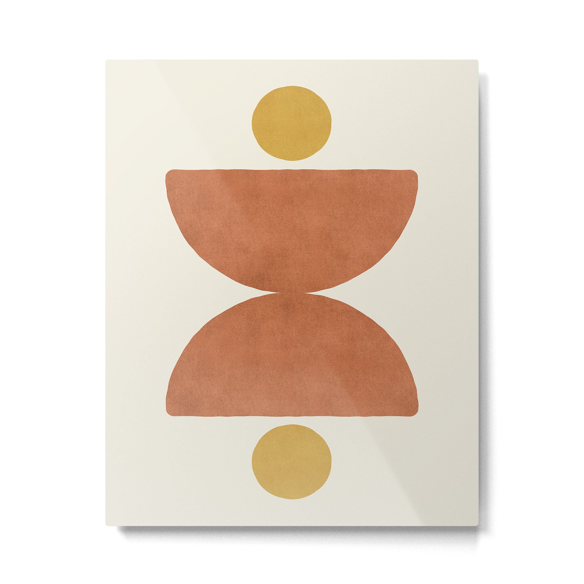 Half-circle Balance - Orange Metal Print Gallery Image 4