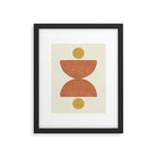 Half-circle Balance - Orange Framed Art Print Gallery Image 5