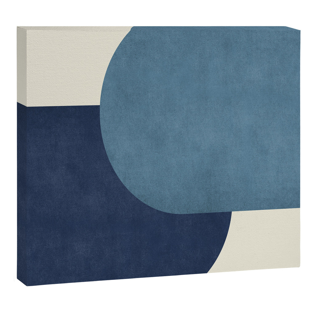 Halfmoon Colorblock - Blue Canvas Print Gallery Image 6