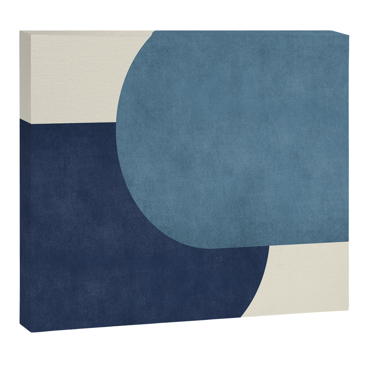 Halfmoon Colorblock - Blue Canvas Print Gallery Image 6