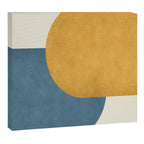 Halfmoon Colorblock - Gold Blue Canvas Print Gallery Image 6