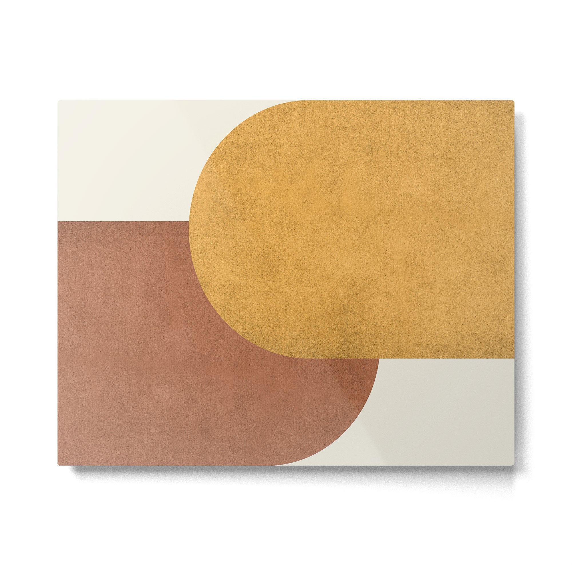 Halfmoon Colorblock - Gold Brown Metal Print Gallery Image 4