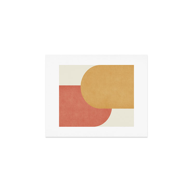 Halfmoon Colorblock - Pink Gold Art Print Gallery Image 1