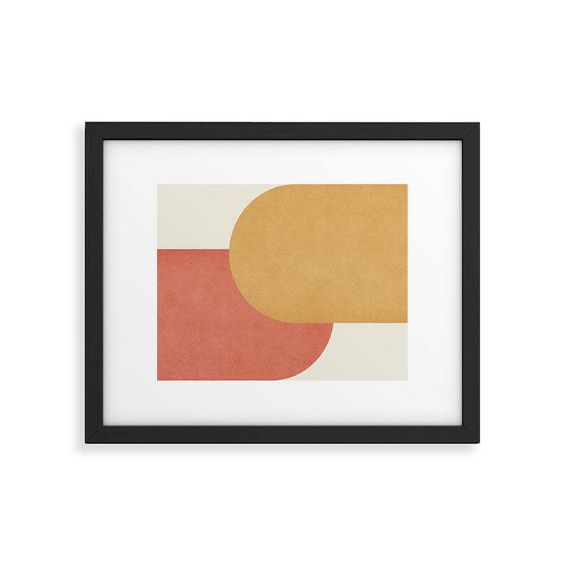 Halfmoon Colorblock - Pink Gold Framed Art Print Gallery Image 5
