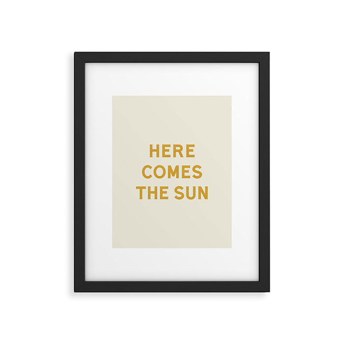 Here comes the sun Framed Art Print Gallery Image 1