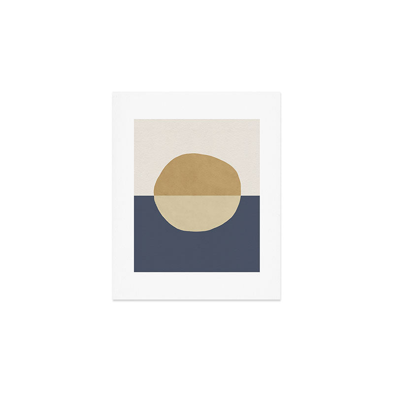 Horizon Abstract - Gold Art Print Gallery Image 1