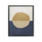 Horizon Abstract - Gold Framed Canvas Print Gallery Image 6