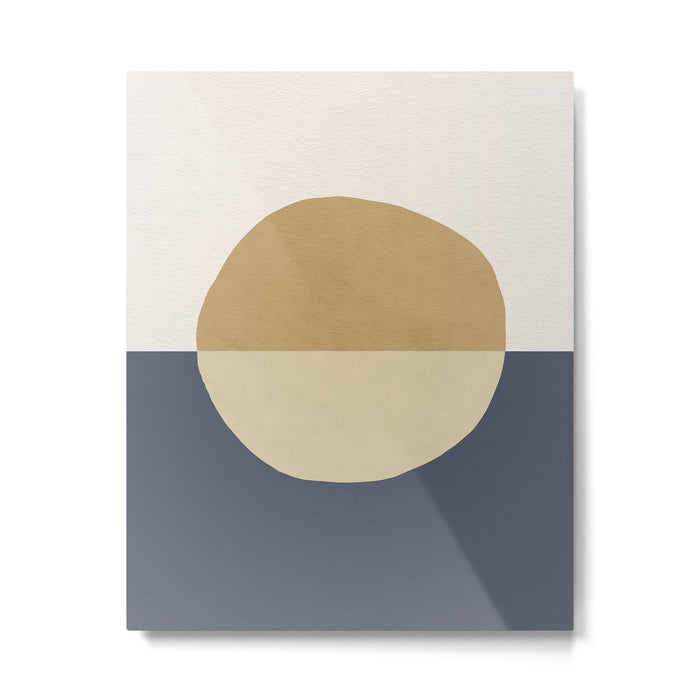 Horizon Abstract - Gold Metal Print Gallery Image 1