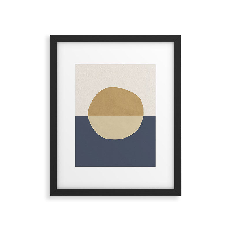 Horizon Abstract - Gold Framed Art Print Gallery Image 5