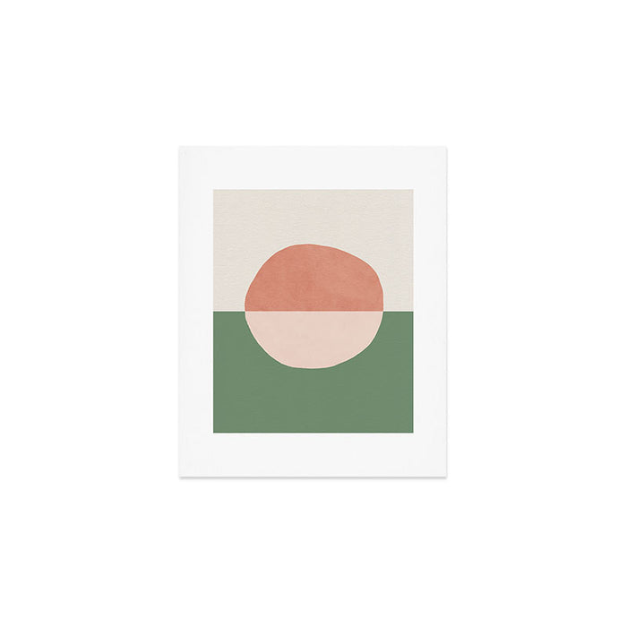 Horizon Abstract - Pink Art Print Gallery Image 1