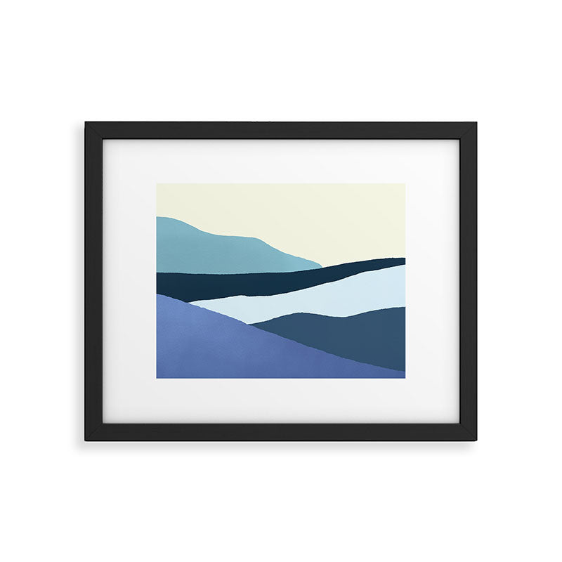 Layered 1-3 - Abstract Landscape Framed Art Print Gallery Image 5