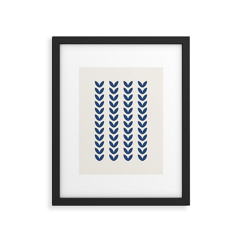 Leaf Pattern - Scandinavian Framed Art Print Gallery Image 6