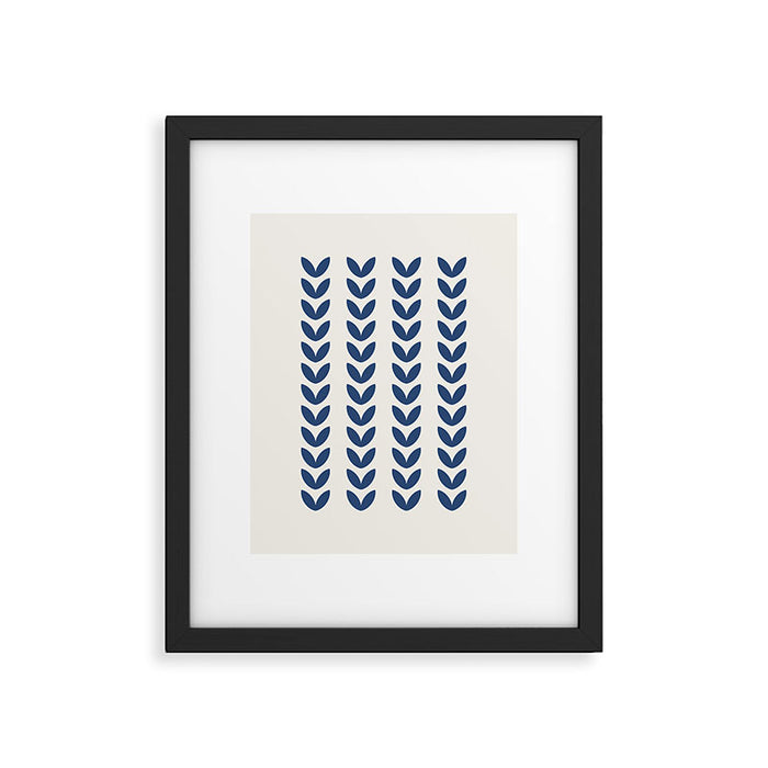 Leaf Pattern - Scandinavian Framed Art Print Gallery Image 1