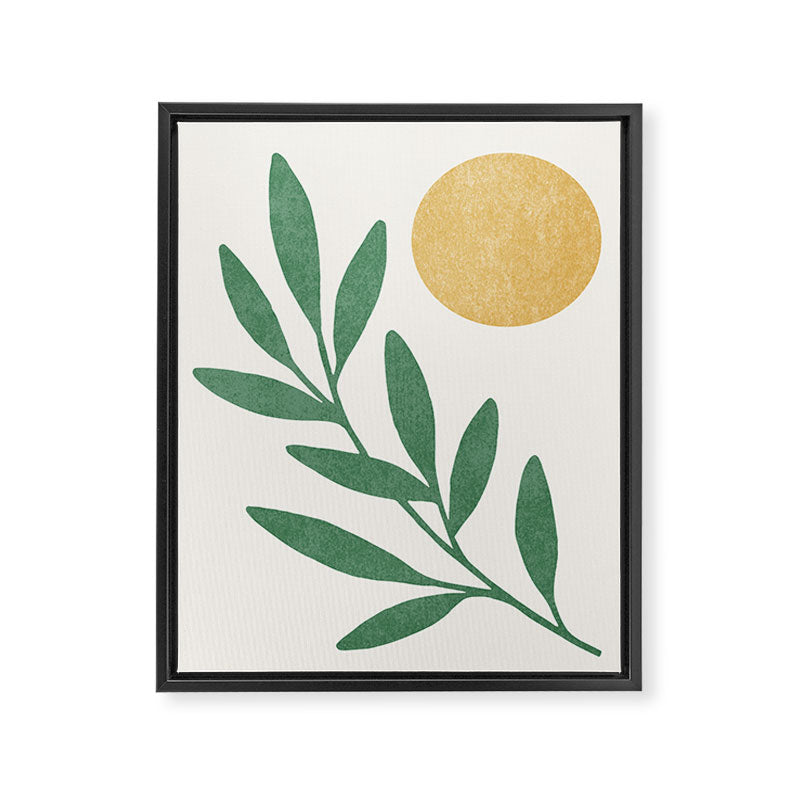 Leaf Sun 1 Framed Canvas Print Gallery Image 8