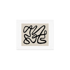 Line art abstract black 1 Art Print Gallery Image 1