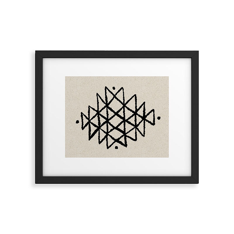 Line Art Berber - black Framed Art Print Gallery Image 5