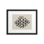 Line Art Berber - black Framed Art Print Gallery Image 5
