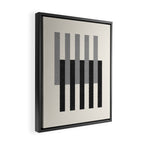 Lines Aligned - Black and White Framed Canvas Print Gallery Image 2