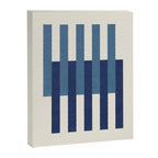 Lines Aligned - Blue Navy Canvas Print Gallery Image 6