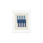 Lines Aligned - Blue Navy Art Print Gallery Image 1