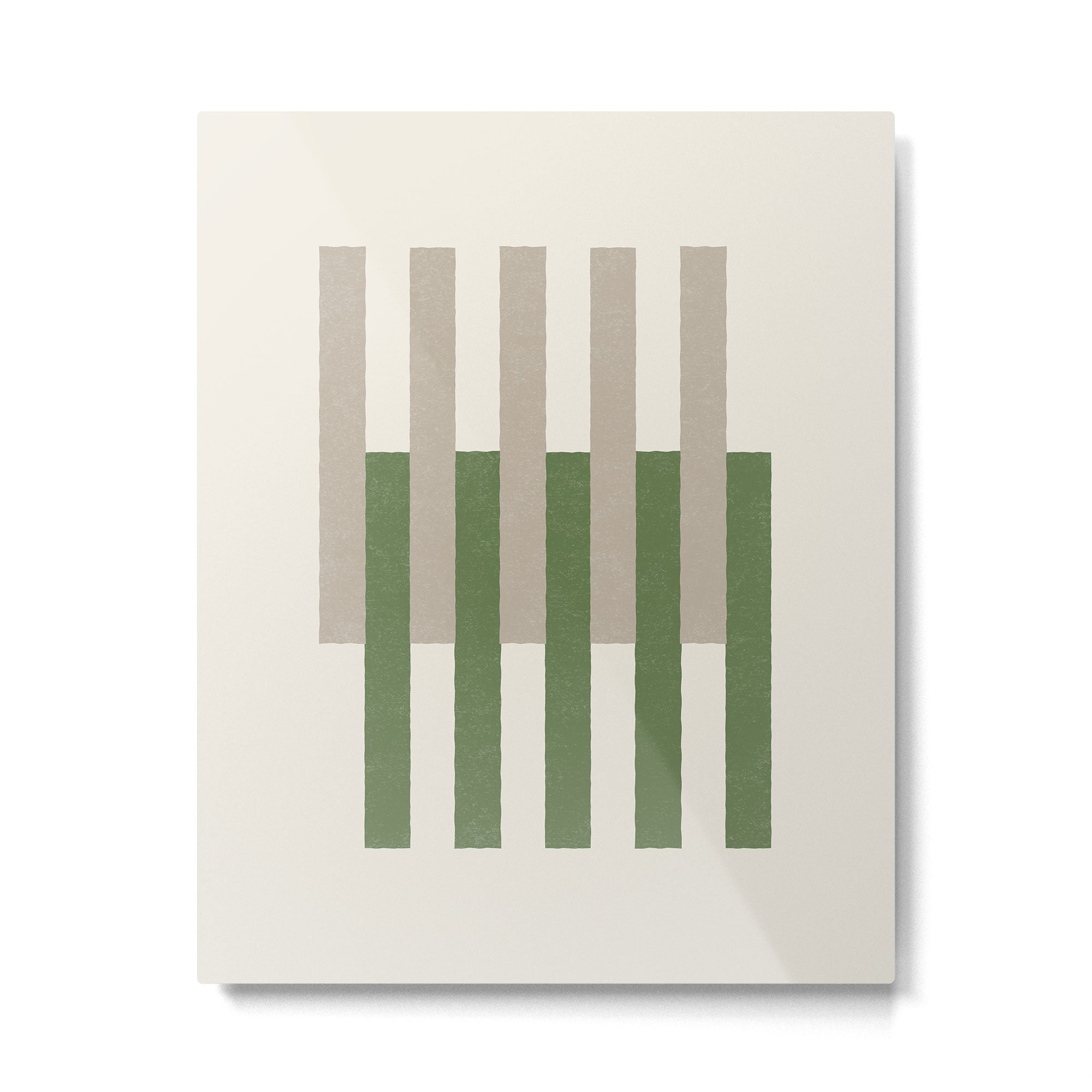 Lines Aligned - Green Metal Print Gallery Image 4